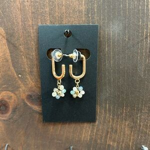 Multi Color Floral Earrings - NEW